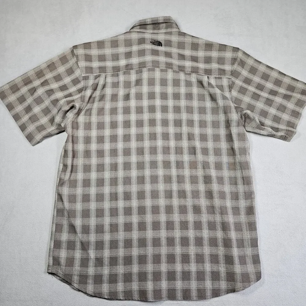 VTG The North Face Button Down Shirt Mens L Brown Plaid Gorpcore Retro Pocket